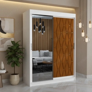 Dressing Tapitat Iris Caramiziu Cu Oglinda Livrare în toată țara Set dormitor complet super ofertă