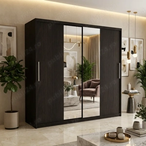Dresing Delia 200 Wenge cu Oglinda  Materiale de calitate Dormitor elegant promoție