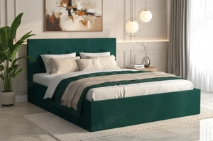 Pat Tapitat Elys Verde Catifea Premium Expediere rapidă Variantă elegantă