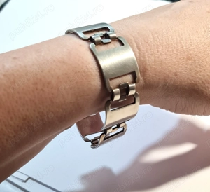 Brățară veche din argint, perioadă interbelică - imagine 2