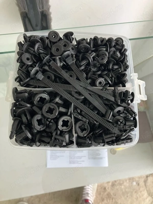 set cleme/clipsuri fixare si legaturi pentru cabluri 630 piese - imagine 2