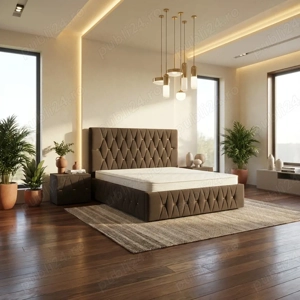 Pat Tapitat Iris Maro Catifea Premium Cu Noptiere Tapitate Livrare rapidă Profită de acum dormitoare