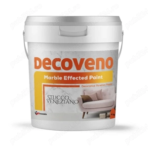Decoveno Stucco Veneziano   Vopsea Decorativă Premium cu Efect Marmură 4kg