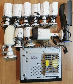 Sistem supraveghere dvr 16 canale+12 camere+sursa alimentare 12vcc pentru camere