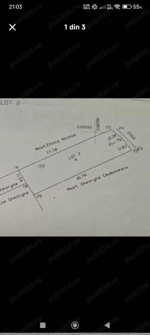 Vând teren intravilan 