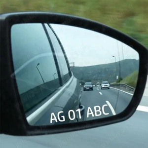 Set 2 stickere personalizate oglinda 7x1 cm