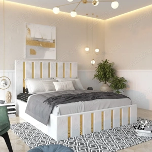 Pat Tapitat Crystal Alb În stoc Variantă modernă