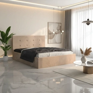 Pat Tapitat Elys Crem Catifea Premium Contactează-ne Model modernă