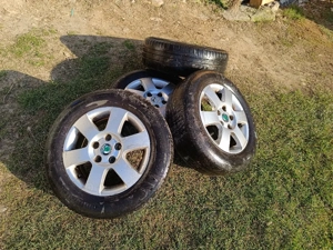 Jante originale Skoda Octavia 2 R15 + anvelope 195/65/R15 – set 4 buc - imagine 4