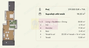 Apartament 2 camere de vânzare la Sinaia - Lux - imagine 2