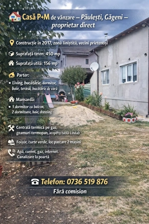 Casa De Vânzare P+M