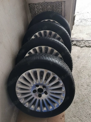 Set 4 jante aliaj R16 Ford focus+anvelope 205/55/R16  1500 lei (negociabil) - imagine 5