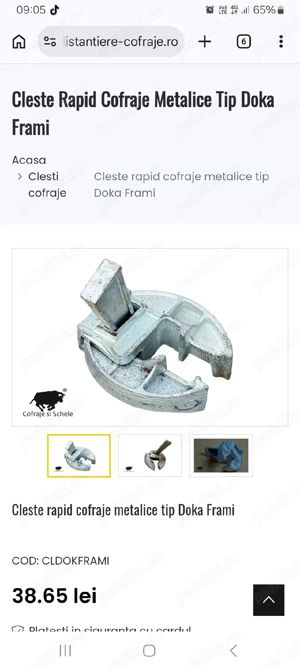 vand 8 clesti pentru cofrag