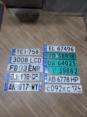 Numere  auto /placute de inregistrare originale pentru colectionari