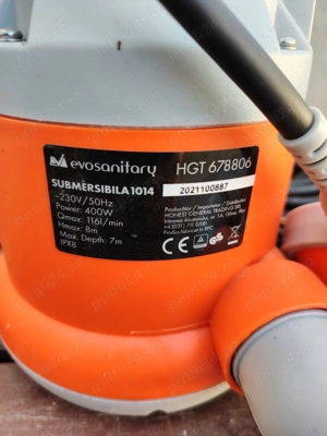 Pompă submersibilă Evosanitary cu furtun