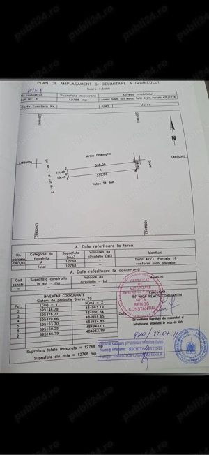 Teren de vânzare 12.768 mp  Str. Iosif Vulcan, Matca - imagine 2