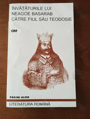 35. Carte, Învățăturile lui Neagoe Basarab către fiul sau Teodosie, N. Basarab 