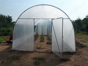 Oferim solarii gradina rezistente teava zincata folie UV 180 microni 3 ani garantie laterale aerisir