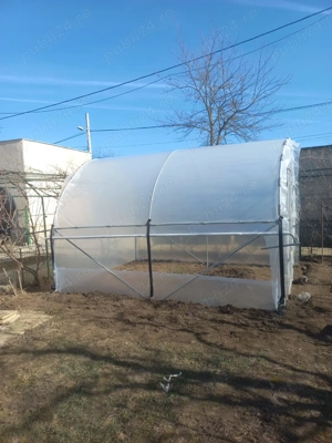 Distribuim solarii gradina complete teava zincata folie 180 microni 3 ani garantie laterale aerisire