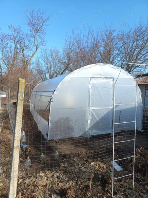 Oferim solarii gradina rezistente teava galvanizata folie 180 microni garantie 3 ani laterale aerisi