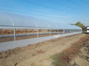 Oferim solar legume complete teava zincata folie 180 microni 3 ani garantie laterale aerisire + usa 