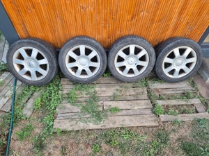 Roti complete aliaj cu anvelope 205 55 16 - 5X112 set complet  gama Volksvagen 