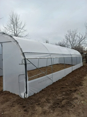 Distribuim solar legume complete teava zincata folie 180 microni 3 ani garantie laterale aerisire + 