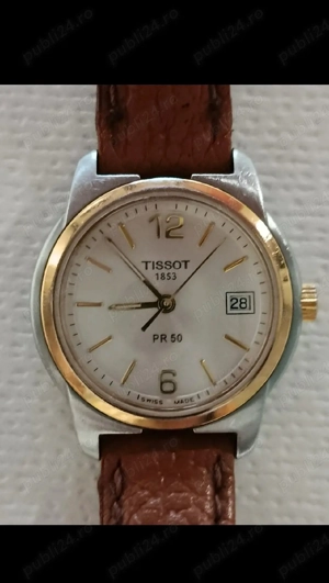 Ceas Tissot dama placat cu aur. Ceasul este perfect functional. 