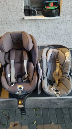 Scaun Auto - Sistem Premium Cybex Z-Line: Bază Rotativă + Scoică Cloud Z (Lie-Flat) + Scaun Sirona Z