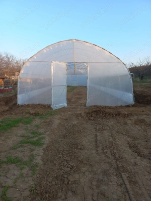 Distribuim solarii legume profesionale teava zincata folie UV 180 microni 3 ani garantie laterale ae