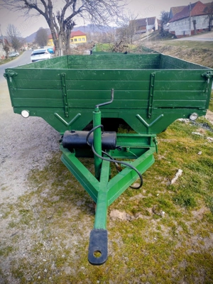 Remorca tractor basculabila 5t cu frane functionale si posibilitate montare cardan recent adusa - imagine 4