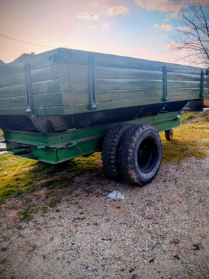 Remorca tractor basculabila 5t cu frane functionale si posibilitate montare cardan recent adusa - imagine 3