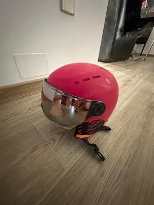 Casca ski cu viziera și ventilație - mărimea XS 49-52, APROAPE NOUA!