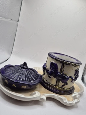 Set tavita in stil baroc si suport carusel pentru bijuterii