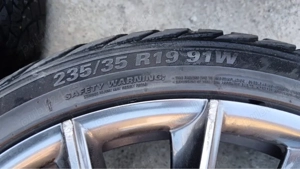 Jante aliaj 19  Tomason + anvelope + distanțiere   stare foarte bună - imagine 2