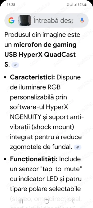 vind microfon USB Hyper X Quad Casts - imagine 2