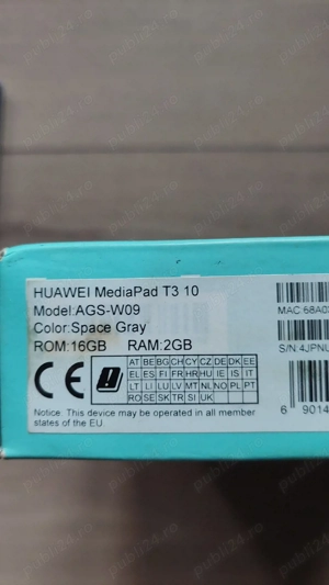 Tableta Huawei MediaPad T3 10, 9.6
