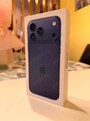 Vand iPhone 17 Pro Max, Deep Blue, 256GB, sigilat