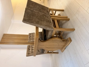 Masa si scaune de stejar de vanzare