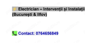 Electrician   Intervenții și Instalații (București & Ilfov)