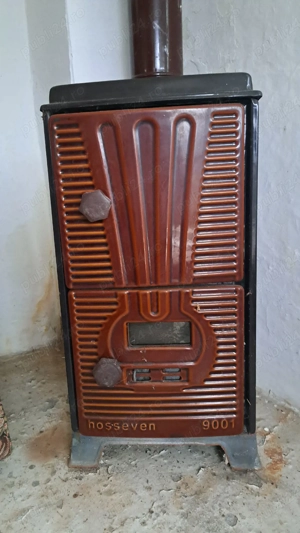 Godin din fonta pe lemne , carbuni 