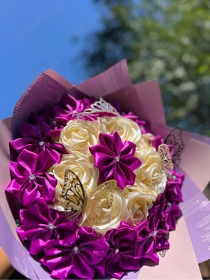 buchete   aranjamente satin 