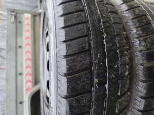 Roti vara cu jante de tabla 155/65 R16  Citroen C1 sau Peugeot 107 - imagine 2