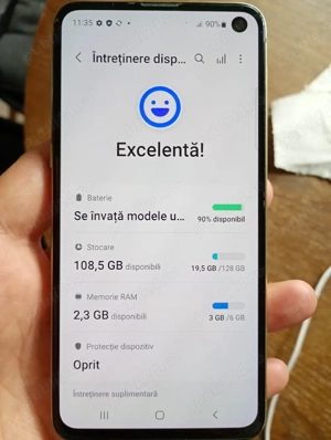 telefon Samsung s10e cu incarcare wireless 