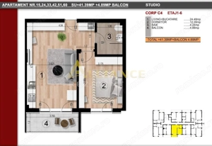 Apartament cu 2 camere | Studio | 46 mp - Metrou Berceni - imagine 8