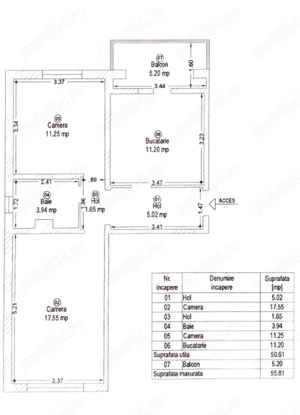 Proprietar vând ap. 2 camere decomandat 51 mp Freidorf lângă Lidl - imagine 10