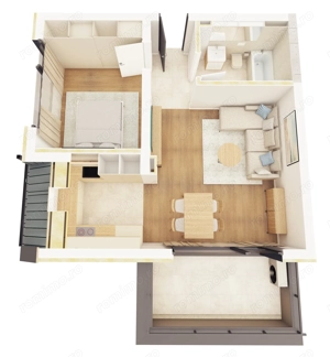 De vanzare apartamente, 2 si 3 camere in bloc nou,amplasat intr-o zona linistita in cartier Freidorf - imagine 2