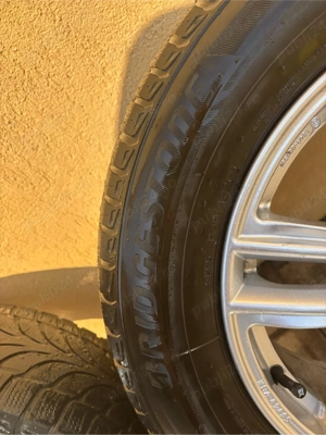 jante cu cauciucuri 225/65/17 nissan xtrail bridgestone  - imagine 3