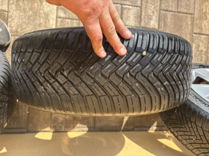 jante  cu cauciucuri continental aproale noi205/55/16 wv skoda audi - imagine 4