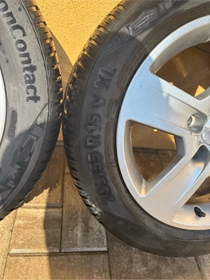 jante  cu cauciucuri continental aproale noi205/55/16 wv skoda audi - imagine 3